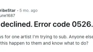 How To Resolve SubscribeStar Error Code 0526?