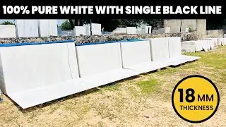 100% Pure White Marble With Single Black Line | Indian White Marble | Makrana Marble | 9116113111