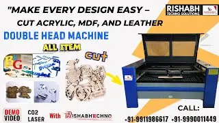 🚀 Double Head CO₂ Laser Cutter | Twice the Speed, Double the Power
