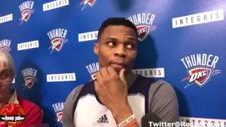 Russell Westbrook On The Houston Rocekts Laughing At Andre Roberson's Missed Free Throws. HoopJab