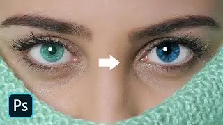 How to Add Radial Zoom Effect on Eyes in Photoshop | Photoshop Eye Retouching