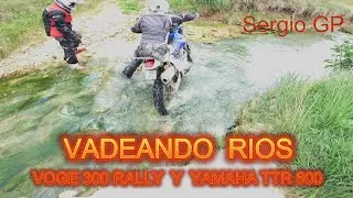 Vadeando rios con Voge 300 Rally y TTR 600