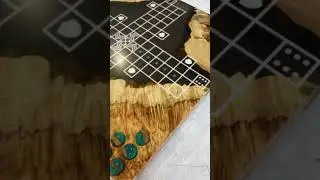 Парчис A2INHOME.ru / Лудо / Мандавошка ручная работа #epoxyideas#epoxywood#boardgames#backgammon