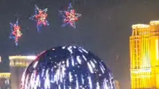 Las Vegas Strip View 4th of July Independence Day Sphere Drone Show #TKOB #thekingofbakersfield