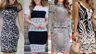 evergreen fashion gorgeous lace bodycon dress knee length lace patchwork bodycon dress design