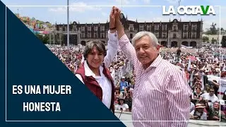 AMLO: La Maestra DELFINA GÓMEZ es una MUJER MUY HUMANA y HONESTA