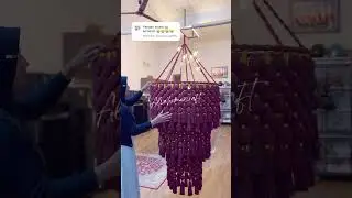 ✨Macrame Lamp Shade✨#macrame #macrametutorial #macramelove #macramelamp #macramelampshade