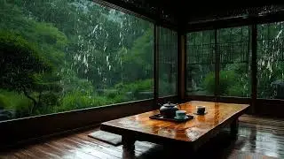 Soothing rain and piano music for sleep meditation and peace