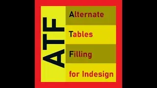 Fill Table Alternate &ndash; CEP Extension for InDesign