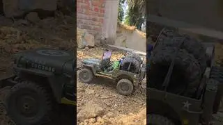 JJRC C8815 ARMY 4x4 Willy jeep Off-road RC Crawler 1/10 Scale      @rcgasm#feed#viral#ytshorts