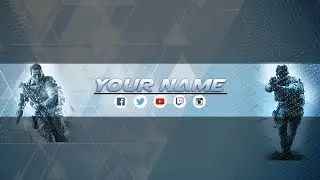 FREE Banner Template For Youtube Channel #12 Photoshop I DOWNLOAD (2020)