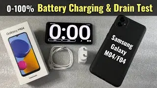 Samsung Galaxy M04/F04 Battery Charging & Drain Test | Review in Hindi