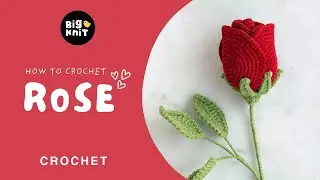 ถักดอกกุหลาบโครเชต์สวยเหมือนจริง 🌹 | มือใหม่ทำตามได้ + DIY Kit อุปกรณ์ครบ