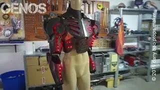 DANY BAO GENOS RGB LED armor with automated shoulder straps, cosplay, costume