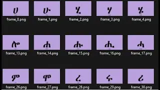 Learn Tigrinya alphabets, Tigrinya alphabet with crosponding english.