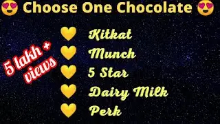 What you are bad at (part-1) | fun game | #Choose one chocolate