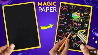 DIY Magical Scratch Paper 📜 🤓🌈 #shorts​ #scratchpaper​ #diy​ #ytshorts #magic​