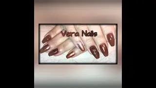 Nail art autunnale con water decals