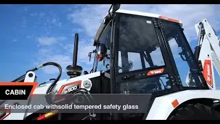 Экскаватор-погрузчик Bobcat B900 &mdash; основные моменты комфорта оператора