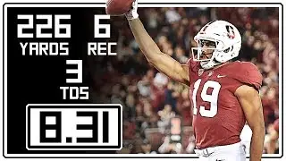 JJ Arcega-Whiteside Full Highlights Stanford vs San Diego St || 8.31.18 || 6 Rec, 226 Yards, 3 TDs