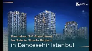 Furnished 2+1 Apartment for Sale in Strada Project in Bahcesehir Istanbul