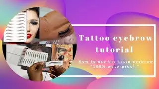 I Tried the ( STICK ON ) tattoo eyebrows!!! You don&rsquo;t need eye pencils anymore #stickontattoobrows