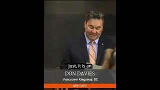Don introduces the Post-Secondary Education Financial Assistance for Persons with Disabilities Act