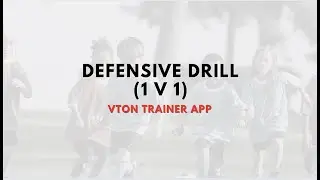FOOTBALL DEFENSIVE DRILLS TUTORIAL | Soccer/Football Training Drills | VTON TRAINER APP