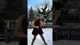 Harry Potter Theme 🎶 | Violin 🎻 by Nurdana Ernst | Ch&acirc;teau-d&rsquo;Oex ❄️🪄 #Shorts