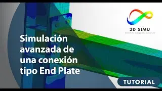 Simulación por elementos finitos de conexión en acero