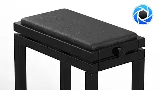 KeyShot 3D Paint Beginners Tutorial: Piano Chair - Part 1