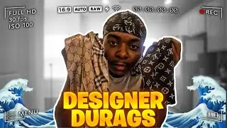 DESIGNER DURAG TRY ON HAUL *CHANEL, GUCCI, LOUIS VUITTON* | 360 WAVE PROCESS | DOPEDJ