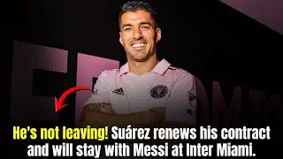 It's official! Inter Miami renews Luis Su&aacute;rez's contract until 2026.