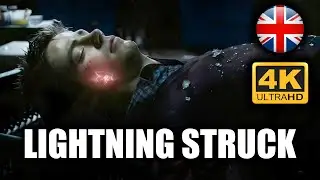 Barry Gets Struck By Lightning ( The Flash 1x1) (4K 60FPS UHD) ENG