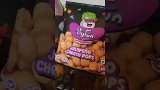 🧐Trying HyFun Jalapeno Cheesy Pops |Ready to eat snacks #reviewithriyaa #readytoeat #fry #cheesy