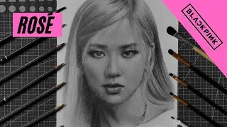 Blackpink: Rosé Drawing | Charcoal & Graphite || JDB ART