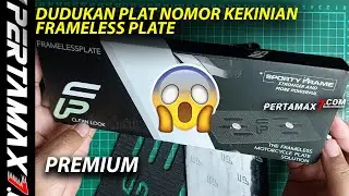 Unboxing Frameless Plate Dudukan Plat Motor Kekinian Clean Look Velcro Premium 🤩 #framelessplate