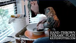 How to Throw a Ceramic Plate | Hand-thrown Pottery Plate