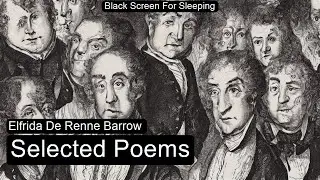 Selected Poems by Elfrida De Renne Barrow  Black Screen For Sleeping