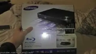 Unboxing Cheap Budget Samsung BD-F5100 Blu-ray and DVD Player Plus Playing With It