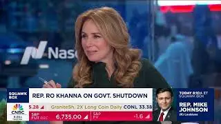 Ро Кханна в программе Squawk Box на канале CNBC с Джо Керненом, Бекки Куик и Эндрю Россом Соркиным