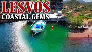 Tsonia Beach  - Geni Limani  - Lagada Beach LESVOS Greece is beautiful in 4k!