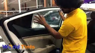 How to window tint installation #suncontrolfilm #heatrejection #ceramicfilm no copyright