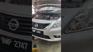 Nissan almera service Engine Oil osk semi synthetic 10W-40 4L (7000km) #nissan #almera #osk