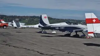 Spott LSGE Ecuvillens aerodrome runway 27 19.04.2025