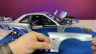 Skyline Part 81 to 86 Nissan  Die-Cast 1/8 GTR(R34) #nissanskyline  #fastandfurious #deagostini