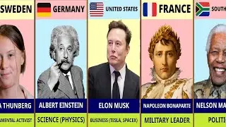 Most Famous Person from Each Country 🌍 | Global Icons