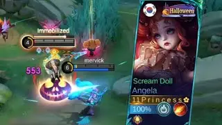 Angela Carry Support 😱 | Perfect Ultimate Timing | Mobile Legends | PRO GUSION @Lazy_G-9 💪🔥 #mlbb 