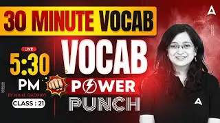The Vocab Show | Class 21 | Bank Exams Vocab, Grammar, Reading, Pronunciation | Kinjal Ma'am