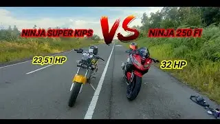 NINJA SUPER KIPS vs NINJA 250 FI OLD || KAWASAKI || 2 Stroke vs 4 Stroke